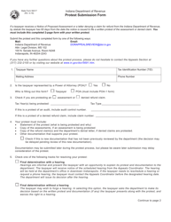 State Form 56317 Protest Submission Form - Indiana