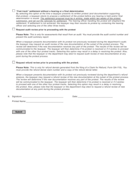 State Form 56317 Protest Submission Form - Indiana, Page 2