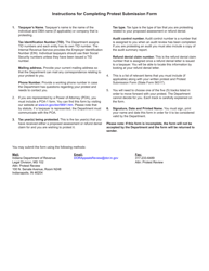 State Form 56317 Protest Submission Form - Indiana, Page 3