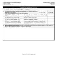 Form PI-02H (State Form 52542) Combustion: Federal Rule Applicability - Indiana, Page 2