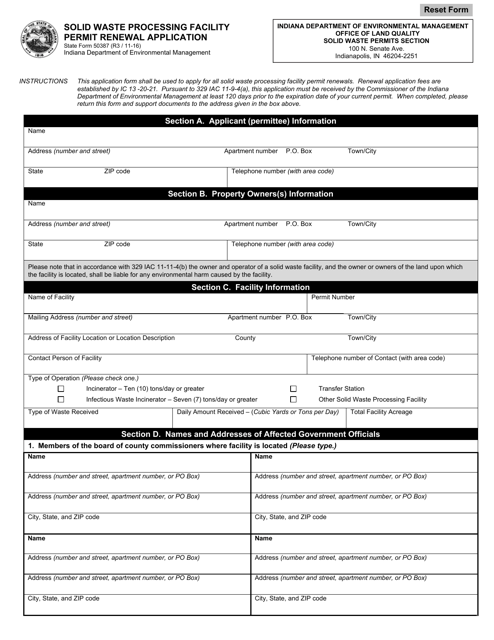 State Form 50387  Printable Pdf