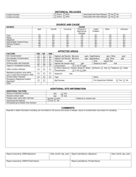 State Form 54487 Leaking Underground Storage Tank (Ust) Initial Incident Report - Indiana, Page 2