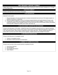 State Form 56088 No Further Action Request Cover Sheet and Report Format - Indiana, Page 3