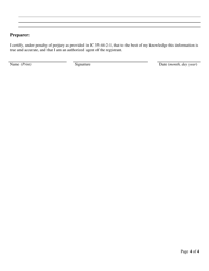 State Form 54817 Contingency Plan for Waste Tire Processing Operations and Storage Sites - Indiana, Page 4