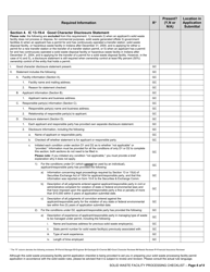 State Form 53315 Solid Waste Processing Facilities and Incinerators / New Facility and Major Modification Permit Application Checklist - Indiana, Page 6
