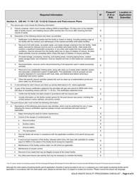 State Form 53315 Solid Waste Processing Facilities and Incinerators / New Facility and Major Modification Permit Application Checklist - Indiana, Page 8