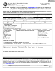 State Form 48373 Bypass/Overflow Incident Report - Indiana