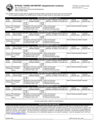 State Form 48373 Bypass/Overflow Incident Report - Indiana, Page 2