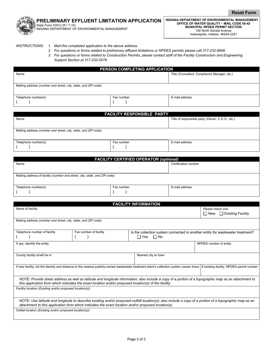 State Form 53912 Download Fillable PDF or Fill Online Overview and ...