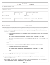 State Form 54342 Institutional Investor Form - Indiana, Page 2
