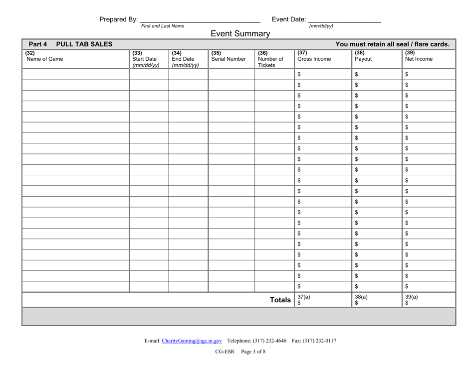 Form CG-ESR (State Form 54737) - Fill Out, Sign Online and Download ...