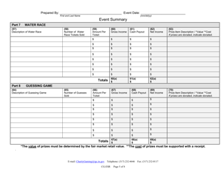 Form CG-ESR (State Form 54737) Event Summary Report - Indiana, Page 5