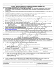 State Form 44780 Paternity Affidavit - Hospital Use - Indiana, Page 2