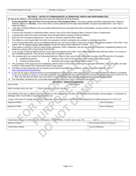 State Form 48468 Paternity Affidavit Upon Marriage - Indiana, Page 2
