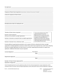 Foster Oversight Organization Application - Iowa, Page 2