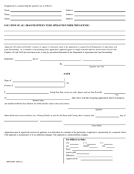 Form 009-0598 Application for Iowa Grain Dealer License - Iowa, Page 2