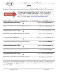 Aerial Applicator Consultant Registration for Iowa Commercial Aerial Pesticide Applicator - Iowa, Page 2