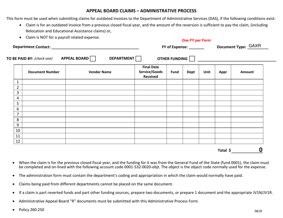 Iowa Appeal Board Claims Administrative Process Download Fillable PDF