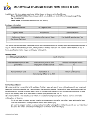 Document preview: Form 552-0797 Military Leave of Absence Request Form (Exceed 30 Days) - Iowa