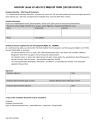 Form 552-0797 Military Leave of Absence Request Form (Exceed 30 Days) - Iowa, Page 3