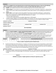 DNR Form 542-8070 Registration for Resident Landowner/Tenant Deer &amp; Turkey Licenses - Iowa, Page 2