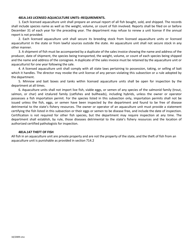 DNR Form 542-0136 Aquaculture Unit Annual Report - Iowa, Page 4
