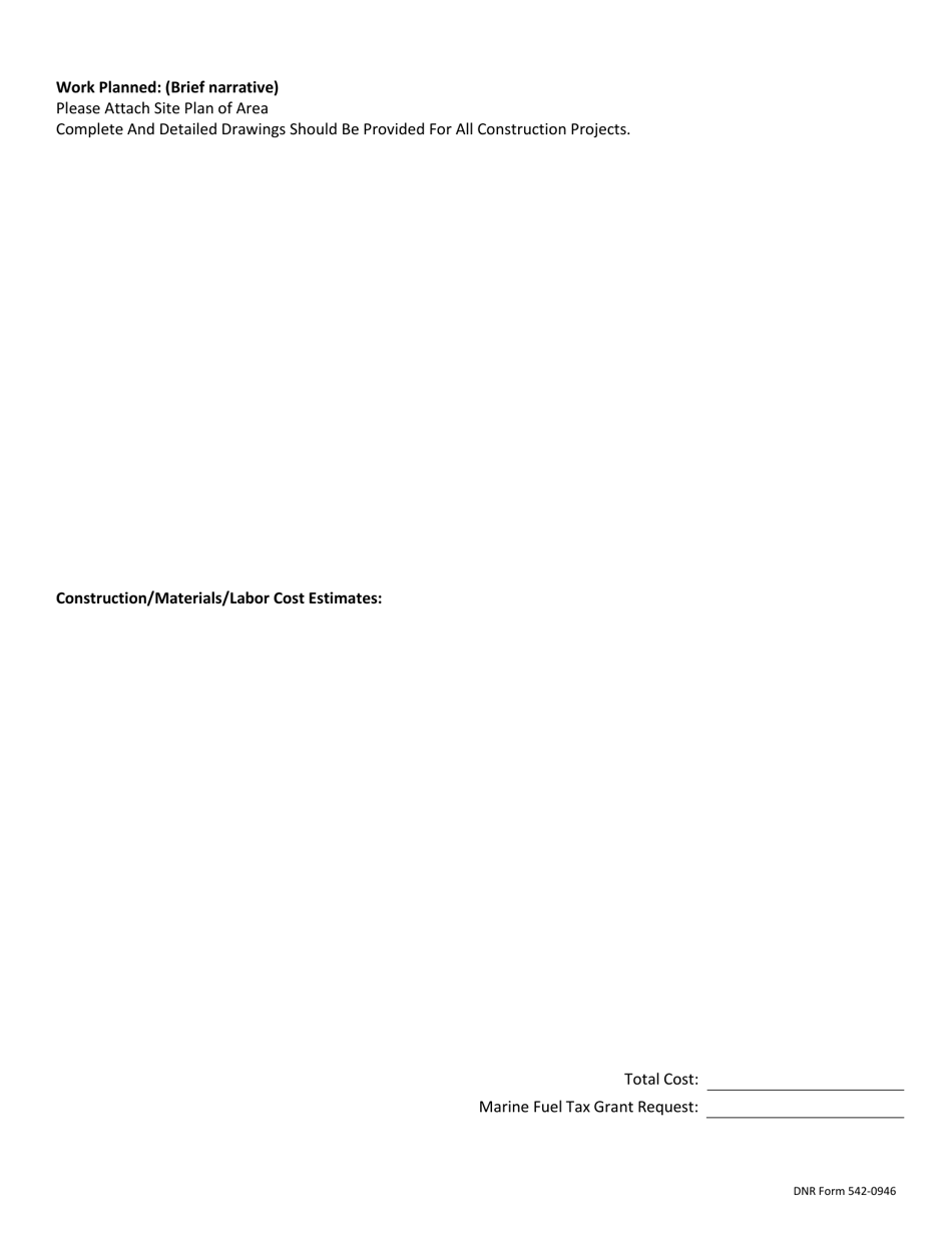 DNR Form 542-0964 Water Recreation Access Cost-Share Program Project Application - Iowa, Page 3