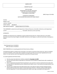 DNR Form 542-0964 Water Recreation Access Cost-Share Program Project Application - Iowa, Page 4