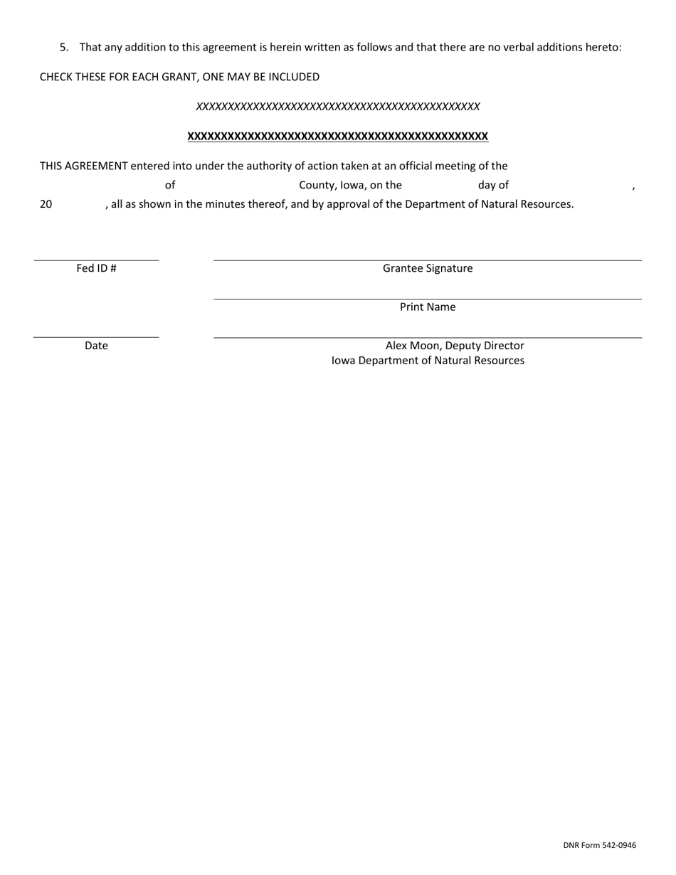 DNR Form 542-0964 Water Recreation Access Cost-Share Program Project Application - Iowa, Page 5