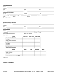 DNR Form 542-0533 Cwb Rookery Reporting Form - Iowa, Page 2