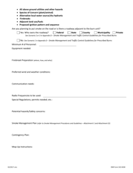 DNR Form 542-0438 Attachment B Prescribed Burn Plan - Iowa, Page 2