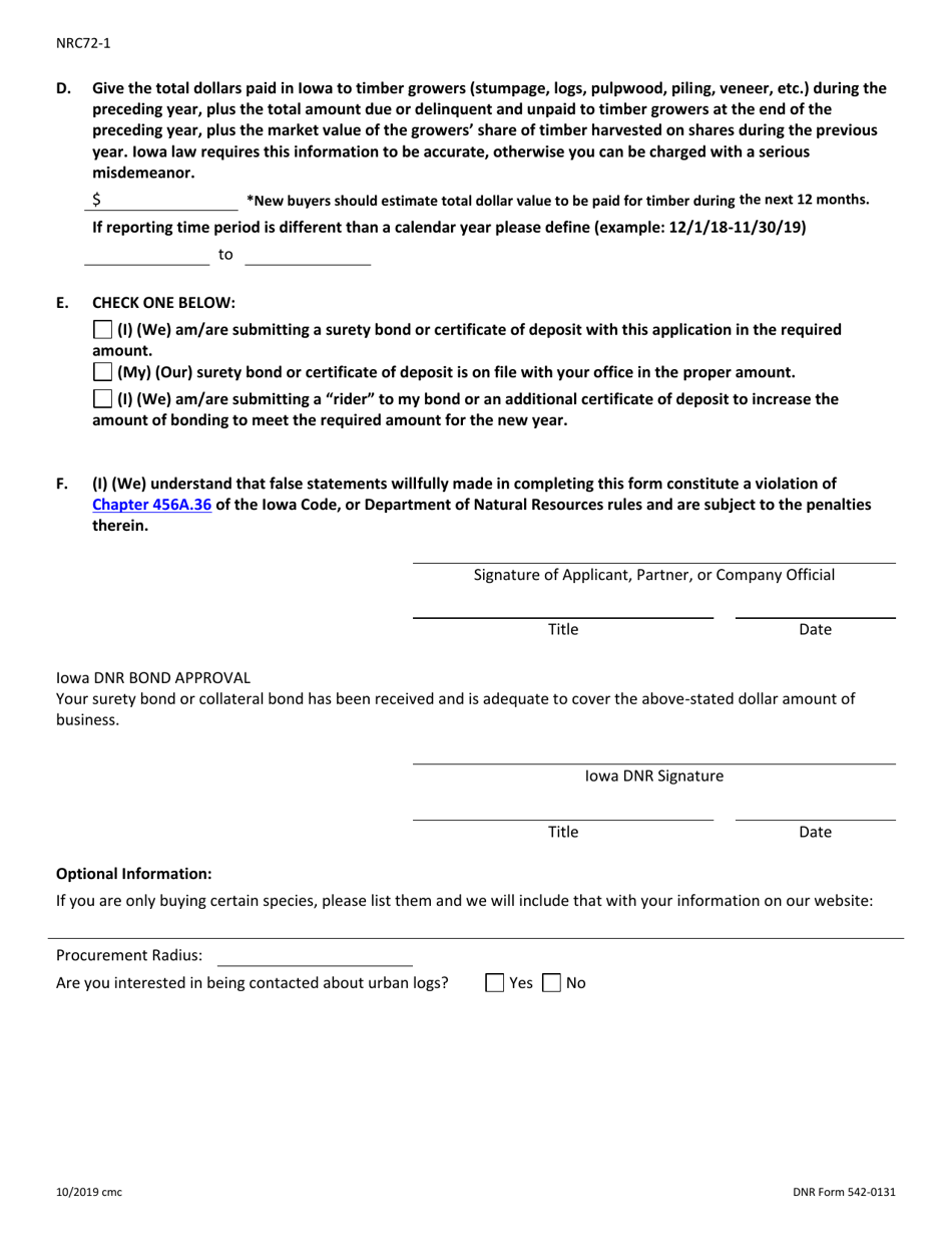 DNR Form 542-0131 - Fill Out, Sign Online and Download Fillable PDF ...