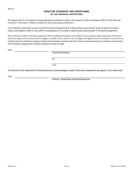 DNR Form 542-0080 Collateral Assignment of Certificate of Deposit - Iowa, Page 2
