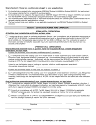 DNR Form 542-4005 Notification Letter for Permit by Rule for Spray Booths - Iowa, Page 4