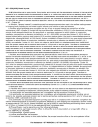 DNR Form 542-4005 Notification Letter for Permit by Rule for Spray Booths - Iowa, Page 5