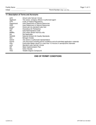 DNR Form 542-0023 Air Quality Construction Permit for a Small Bulk Gasoline Plant - Iowa, Page 11