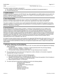 DNR Form 542-0023 Air Quality Construction Permit for a Small Bulk Gasoline Plant - Iowa, Page 6