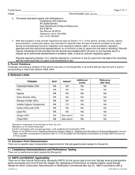 DNR Form 542-0023 Air Quality Construction Permit for a Small Bulk Gasoline Plant - Iowa, Page 7