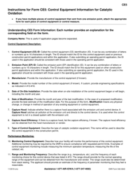 Form CE5 (DNR Form 542-0943) Control Equipment Information for Catalytic Oxidation - Iowa, Page 2