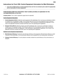 Form CE8 (DNR Form 542-0924) Control Equipment Information for Mist Eliminators - Iowa, Page 2