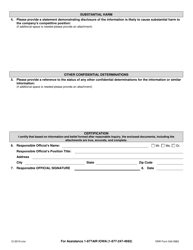 DNR Form 542-0983 Air Quality Request for Confidentiality - Iowa, Page 2