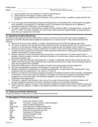 DNR Form 542-0955 Air Quality Construction Permit for a Group 2 Grain Elevator - Iowa, Page 10
