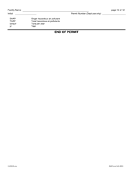 DNR Form 542-0955 Air Quality Construction Permit for an Aggregate Processing Plant - Iowa, Page 12