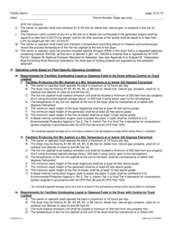DNR Form 542-0953 Air Quality Construction Permit for a Hot Mix Asphalt Plant - Iowa, Page 12