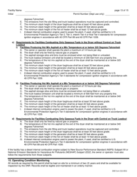 DNR Form 542-0953 Air Quality Construction Permit for a Hot Mix Asphalt Plant - Iowa, Page 13