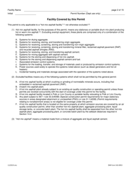 DNR Form 542-0953 Air Quality Construction Permit for a Hot Mix Asphalt Plant - Iowa, Page 2