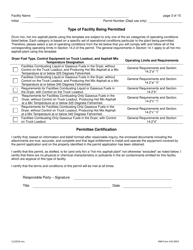 DNR Form 542-0953 Air Quality Construction Permit for a Hot Mix Asphalt Plant - Iowa, Page 3