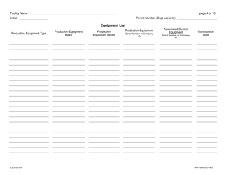 DNR Form 542-0953 Air Quality Construction Permit for a Hot Mix Asphalt Plant - Iowa, Page 4