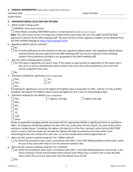 DNR Form 542-0470 Air Dispersion Modeling Checklist for Non-psd Construction Permit Applications - Iowa, Page 2