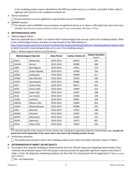 DNR Form 542-0470 Air Dispersion Modeling Checklist for Non-psd Construction Permit Applications - Iowa, Page 5